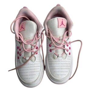 Jordan Air Max 200 White &‎ Pink Youth Sneakers 5Y Basketball Shoes